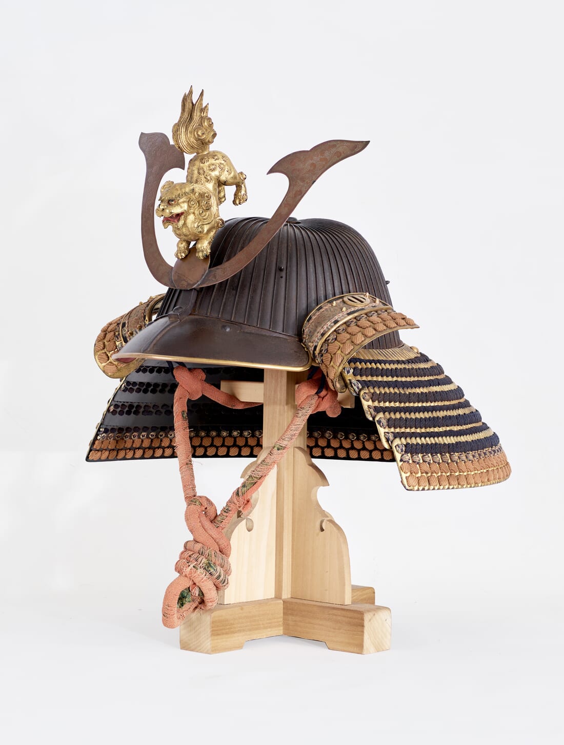 Saotome kabuto with gilded neck guard